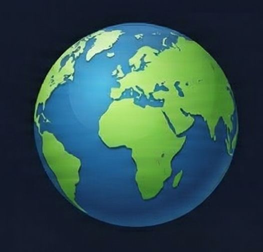 Earth globe icon