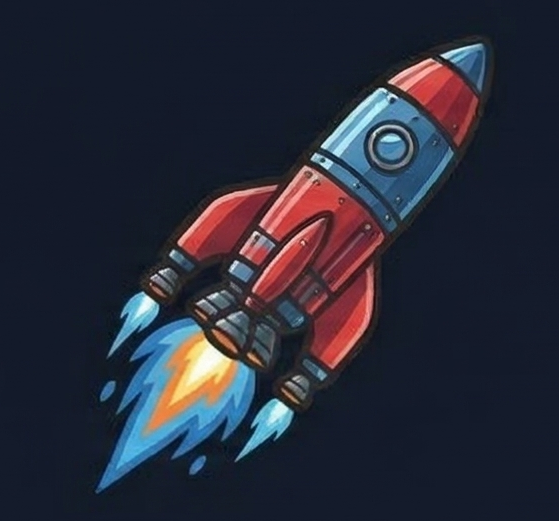 Rocket launch icon