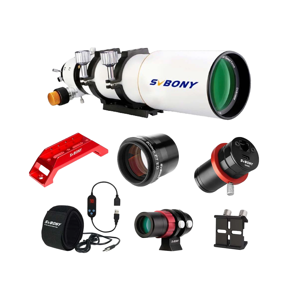 SV503 80/102 ED F7 Refractor Telescope Set for Deep Space Photography