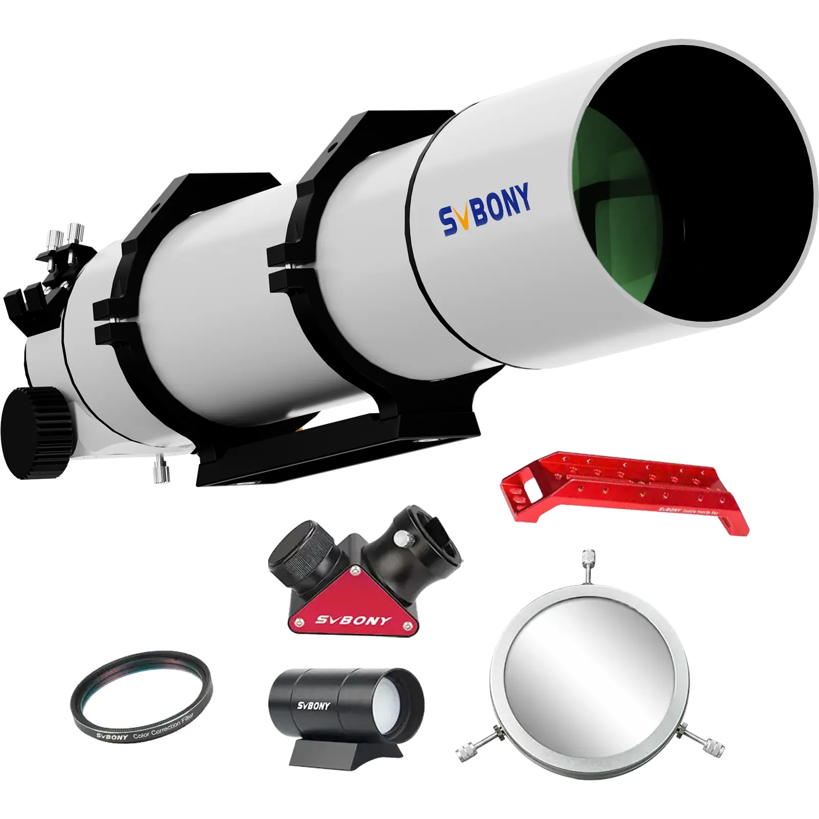 SV48P 102mm Achromatic Refractor 2.5" RAP Dual-Speed Focusing Telescope Set for Visual Observation