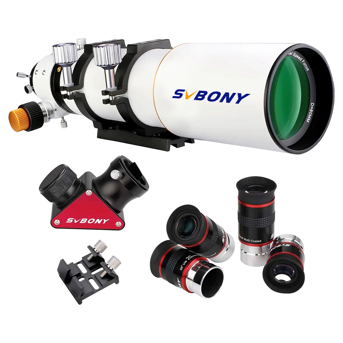 SV503 80ED F7 Telescope Refractor with 68-degree Eyepieces Set for Adults Stargazing